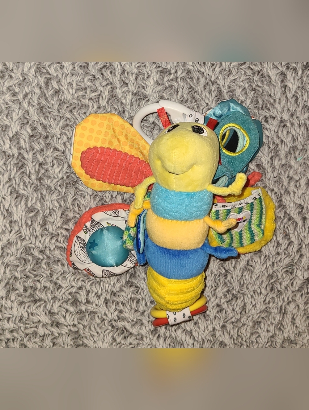Lamaze Freddie The Firefly Baby Toy With Rings & Textured Fabrics